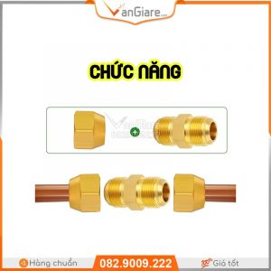 Nối thẳng 2 đầu côn lồi ống đồng 14 chuc nang cua noi 2 dau ren con ong dong