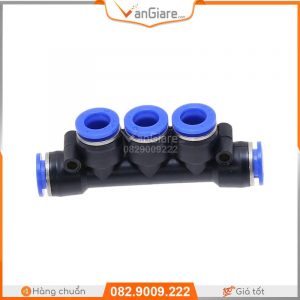 Nối khí nén 5 ngã PK 8 cut-noi-nhanh-khi-nen-5-lo-PK-xanh