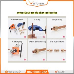 Nối thẳng 2 đầu côn lồi ống đồng 15 huong dan lap phu ken la cho ong dong