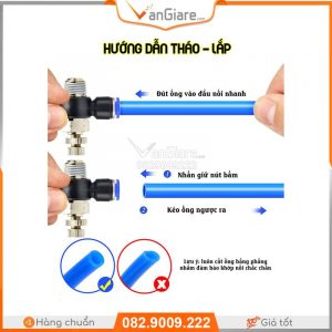 Van tiết lưu ren ngoài SL 19 huong dan thao lap van tiet luu SL xanh