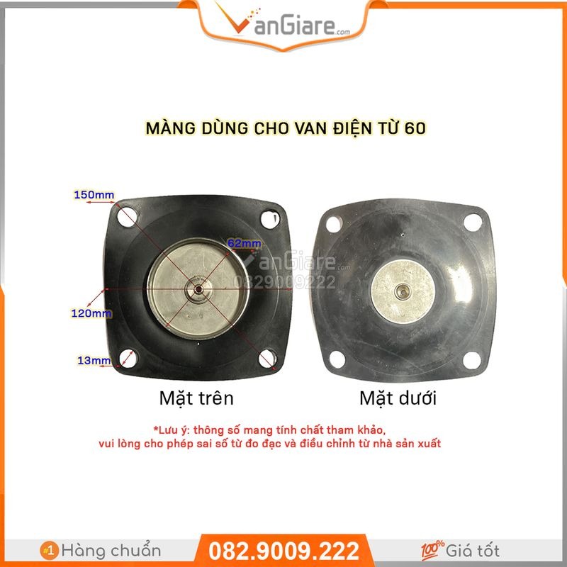 Màng van điện từ UW 7 mang-van-dien-tu-uw50-phi-60