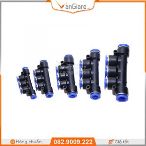 Nối khí nén 5 ngã PK 12 noi-hoi-chia-5-nga-PK-xanh