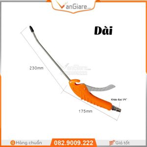 Súng xịt hơi nhựa mỏ cong màu cam 10 sung thoi khi mo cong dai