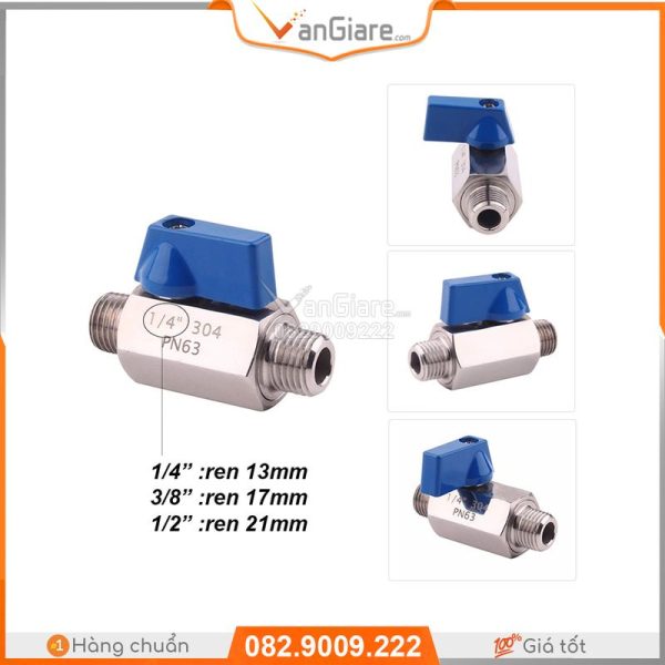 #sale 2026 [Van bi mini inox ren trong ren ngoài] - Van Giá Rẻ ...