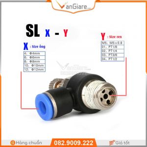 Van tiết lưu ren ngoài SL 18 van tiet luu khi nen SL xanh